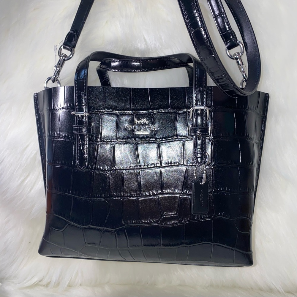 Coach ๐ค leather purse mollie 25 crossbody bag New - Picture 4 of 15